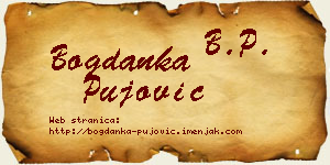 Bogdanka Pujović vizit kartica